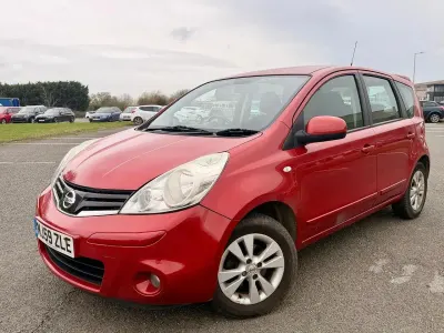 Used Nissan Note Acenta 88 HP (64 kW) 2009 Red Hatchback