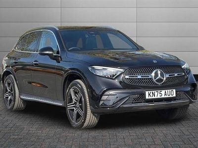 Used Mercedes GLC300e AMG line 313 HP (230 kW) 2025 Metallic paint obsidian black Estate