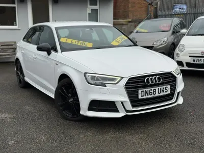 Used Audi A3 S-Line 116 HP (85 kW) 2018 White Sedan