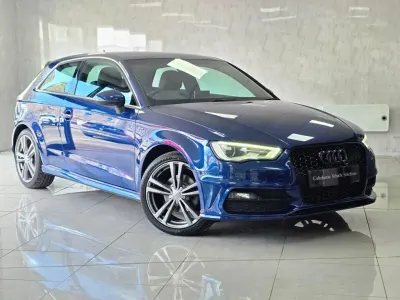 Used Audi A3 S-Line 110 HP (80 kW) 2015 Blue Hatchback