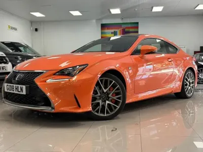 Used Lexus RC300h Sport Line 223 HP (164 kW) 2018 Orange Coupe