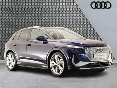 Used Audi Q4 e-tron S-Line 150 kW (204 HP) 2021 Blue SUV