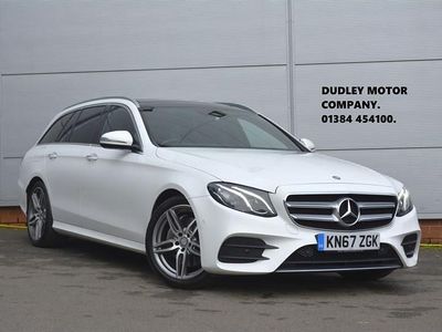 White Used 2017 Mercedes E220 AMG line Estate | £18,995 (A bit pricey)