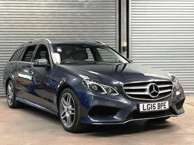 Used Mercedes E250 AMG line 204 HP (150 kW) 2015 Grey Estate