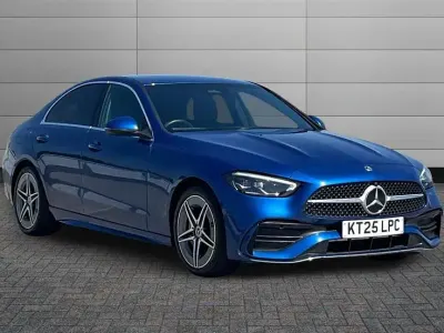 Used Mercedes C200 AMG line 204 HP (150 kW) 2025 Spectral blue Sedan