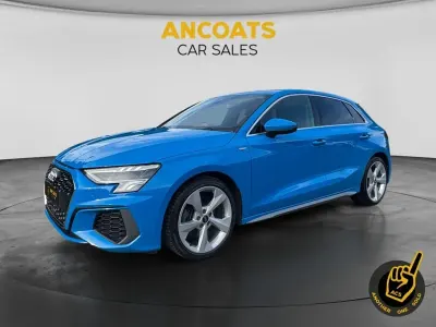 Used Audi A3 Sportback S-Line 110 HP (80 kW) 2020 Blue Hatchback