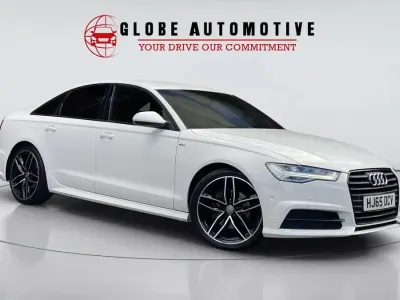 Used Audi A6 Black Edition 190 HP (139 kW) 2015 White Sedan