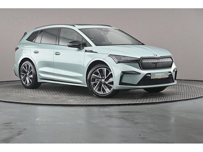 Used Skoda Enyaq iV SportlinePlus 154 kW (210 HP) 2024 Arctic silver metallic SUV