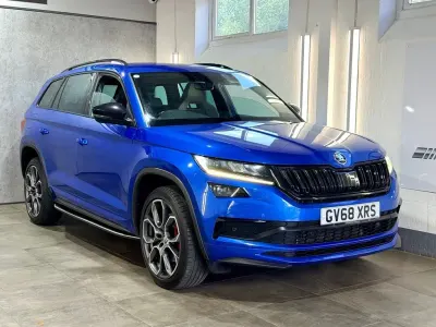 Used Skoda Kodiaq vRS 240 HP (176 kW) 2019 Blue SUV