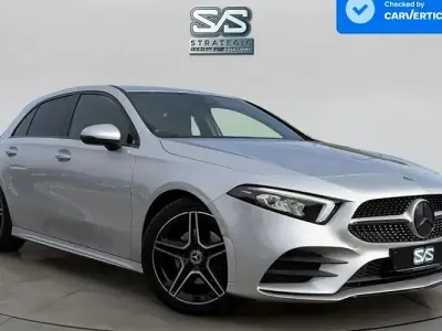 Used Mercedes A200 AMG line 163 HP (119 kW) 2019 Silver Hatchback