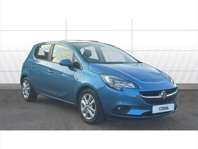 Used Vauxhall Corsa Design Edition 90 HP (66 kW) 2017 Blue Hatchback