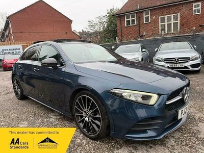 Used Mercedes A200 Exclusive 150 HP (110 kW) 2021 Blue Hatchback