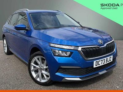 Used Skoda Kamiq SE L Executive 147 HP (108 kW) 2023 Race blue metallic SUV