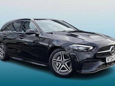 Black Used 2024 Mercedes C220 AMG line Estate | £28,995 (A bit pricey)