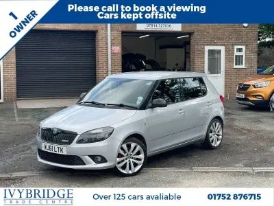 Used Skoda Fabia vRS 180 HP (132 kW) 2011 Silver Hatchback