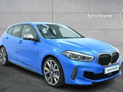 Used BMW M135 M Sport 306 HP (225 kW) 2020 Blue Hatchback