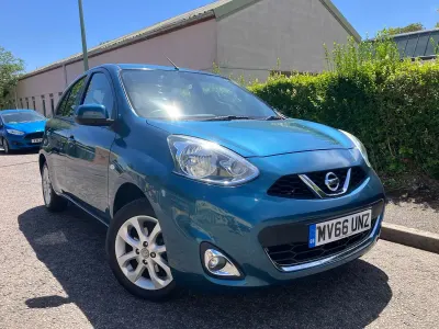 Used Nissan Micra Acenta 80 HP (58 kW) 2016 Blue Hatchback