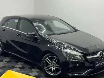 Begagnad Mercedes A160 AMG line 102 HK (75 kW) 2018 Svart Halvkombi