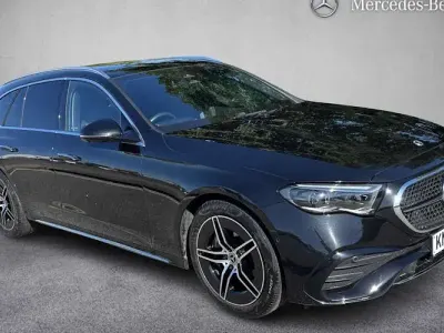 Used Mercedes E200 AMG line 204 HP (150 kW) 2025 Black Estate