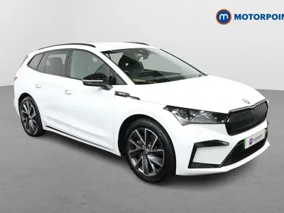 Used Skoda Enyaq iV SportlinePlus 210 kW (286 HP) 2024 White SUV