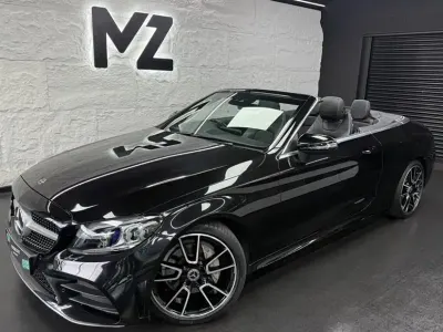 Used Mercedes C220 AMG Line Premium 194 HP (142 kW) 2019 Black Cabriolet