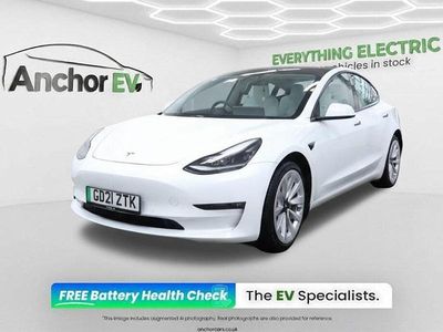 Used Tesla Model 3 Long Range AWD 366 kW (498 HP) 2021 White Sedan