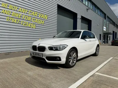 Used BMW 118 Sport Line 2018 White Hatchback