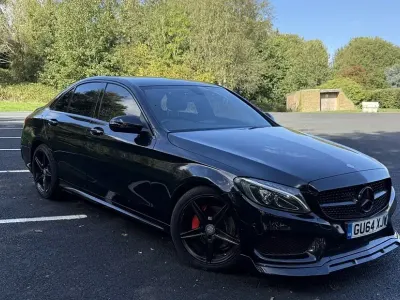 Used Mercedes C220 AMG line 170 HP (125 kW) 2014 Black Sedan