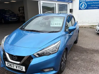 Used Nissan Micra N-Connecta 90 HP (66 kW) 2017 Blue Hatchback