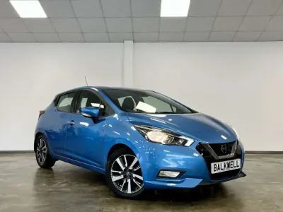 Używany Nissan Micra Acenta 71 KM (52 kW) 2017 Niebieski Hatchback