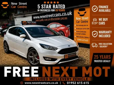 Used Ford Focus ST-Line X 140 HP (102 kW) 2018 Silver Hatchback