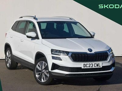 Used Skoda Karoq SE L 110 HP (80 kW) 2023 Moon white metallic SUV