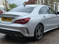 Used Mercedes CLA220 AMG line 177 HP (130 kW) 2018 Silver Coupe