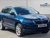 Used Skoda Karoq 150 HP (110 kW) 2019 Blue SUV