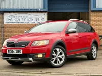 Begagnad Skoda Octavia Scout 4x4 184 HK (135 kW) 2014 Röd Kombi