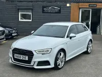 Used Audi A3 S-Line 116 HP (85 kW) 2018 White Sedan