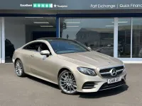 Used Mercedes E220 AMG Line Premium 194 HP (142 kW) 2018 Silver Coupe