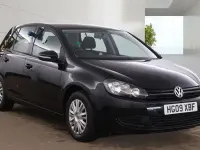 Usado VW Golf VI S 102 HP (75 kW) 2009 Preto Citadino