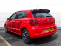 Used VW Polo Match 90 HP (66 kW) 2016 Red Hatchback