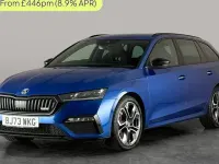Used Skoda Octavia vRS 200 HP (147 kW) 2023 Blue Estate