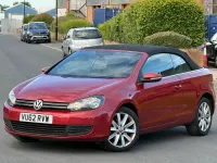 Used VW Golf Cabriolet S 2012 Red Cabriolet