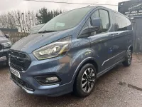 Used Ford Transit Custom Sport 185 HP (136 kW) 2019 Blue Van