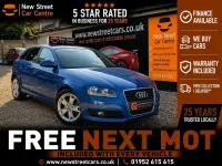 Used Audi A3 Sportback Sport 2010 Blue Hatchback