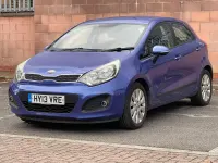 Used Kia Rio 107 HP (78 kW) 2013 Blue Hatchback