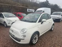 Used Fiat 500 Lounge 69 HP (50 kW) 2014 White Cabriolet