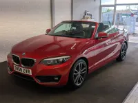 Used BMW 218 Sport Line 134 HP (98 kW) 2018 Red Cabriolet