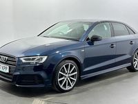 Used Audi A3 Black Edition 150 HP (110 kW) 2017 Blue Sedan
