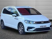 Used VW Touran R-line 150 HP (110 kW) 2018 Pure white MPV