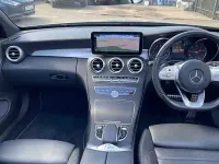 Used Mercedes C220 AMG line 194 HP (142 kW) 2021 Silver Cabriolet