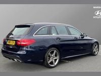 Used Mercedes C220 AMG line 168 HP (123 kW) 2018 Blue Estate